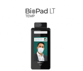 BioPad Control de Acceso Facial con Detección de Temperatura BioPad LT Temp, 50.000 Usuarios/Rostros/Tarjetas, RS-232/USB/RJ-45/WiFi — incluye Licencia Cet.Net Light 