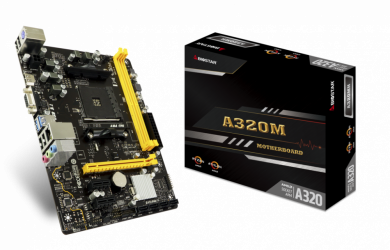 Tarjeta Madre Biostar A320MH, S-AM4, AMD A320, HDMI, 32GB DDR4 para AMD ― Requiere Actualización de Bios para la Serie Ryzen 3000 ― Producto usado, reparado - Funcional. 