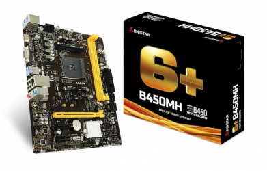 Tarjeta Madre Biostar micro ATX B450MH, S-AM4, AMD B450, HDMI, 32GB DDR4 para AMD ― Requiere Actualización de BIOS para Ryzen Serie 5000 