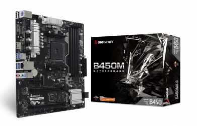 Tarjeta Madre Biostar Micro ATX B450MX-S, S-AM4, AMD B450, HDMI, 128GB DDR4 para AMD ― Requiere Actualización de BIOS para Ryzen Serie 5000 