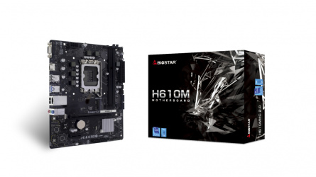 Tarjeta Madre Biostar H610MHC 2.0, Micro-ATX, LGA 1700, Intel H610, 64GB DDR4, HDMI para Intel 