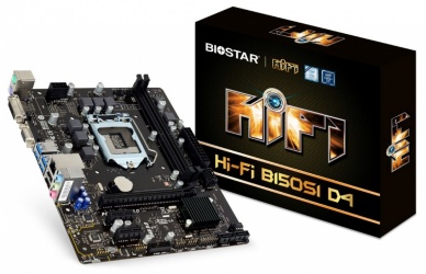 Tarjeta Madre Biostar micro ATX HI-FI B150S1 D4, S-1151, Intel B150, 32GB DDR4 para Intel 