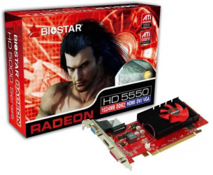 Tarjeta de Video Biostar AMD Radeon HD5550, 1GB 128-bit GDDR2, PCI Express 2.1 