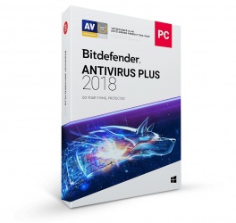 Bitdefender Antivirus Plus 2018, 10 Usuarios, 1 Año 