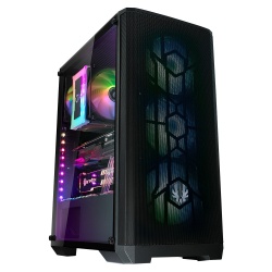 Gabinete BitFenix Nova Mesh SE TG con Ventana RGB, Midi-Tower, ATX/micro ATX/Mini-ITX, USB 3.0, sin Fuente, Negro 