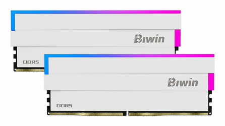 Kit Memoria RAM Biwin DW100 RGB DDR5, 6400MHz, 32GB - 2 x 16GB, CL32, Blanco 
