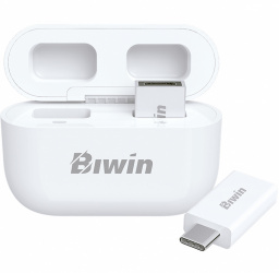 Memoria USB Biwin BUD40001T-RGX, 1TB, USB-A/USB-C 3.0, Lectura 450MB/s, Escritura 450MB/s, Blanco 