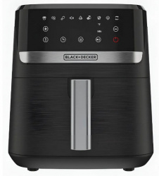 Black & Decker Freidora de Aire PURIFRY, 5.5 Litros, 1500W, 200 °C, Negro 