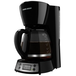 Black & Decker Cafetera Programable BCM1410B, 12 Tazas, Negro 