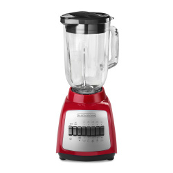 Black & Decker Licuadora BL-BD210GR, 1.2 Litros, 550W, 10 Velocidades, Rojo  