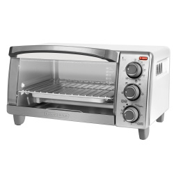 Black & Decker Horno Eléctrico Tostador H0456, 1150W, Plata 