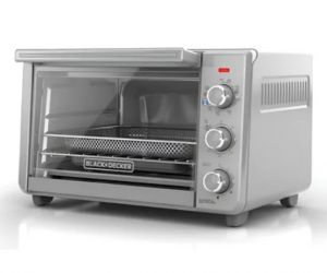 Black & Decker Horno Eléctrico/Freidora TO3217SSLA, 1500W, 450 °C máx, Acero Inoxidable 