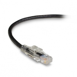 Black Box Cable Patch Cat6 UTP sin Enganches RJ-45 Macho - RJ-45 Macho, 30cm, Negro  
