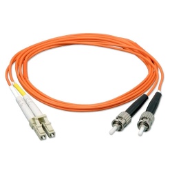 Black Box Cable Fibra Óptica OM1 Dúplex Multimodo LC Macho - ST Macho, 2 Metros, Naranja 