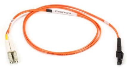Black Box Cable Fibra Óptica Dúplex Multimodo MT-RJ Macho - LC Macho, 5 Metros, Naranja 