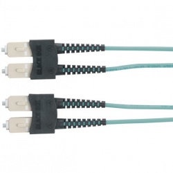 Black Box Cable Fibra Óptica Dúplex Multimodo SC Macho - SC Macho, 1 Metro, Azul 