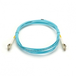 Black Box Cable Fibra Óptica Multimodo Dúplex OM3 LC Macho - LC Macho, 2 Metros, Azul 
