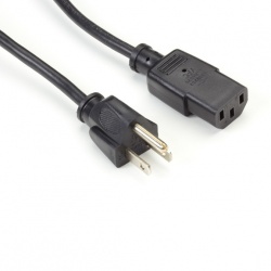 Black Box Cable de Poder NEMA 1-15P Macho - C13 Hembra, 2 Metros, Negro 