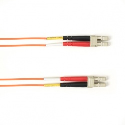 Black Box Cable Fibra Óptica OM2 Multimodo LC Macho - LC Macho, 1 Metro, Naranja 
