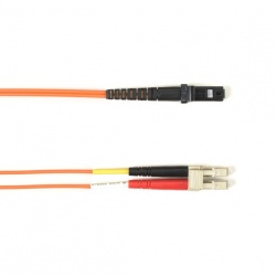 Black Box Cable Fibra Óptica OM1 Multimodo LC Macho - MT-RJ Macho, 1 Metro, Naranja 