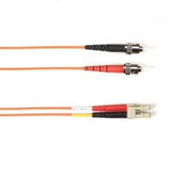 Black Box Cable Fibra Óptica OM1 ST Macho - LC Macho, 15 Metros, Naranja 