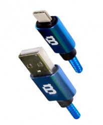 Blackpcs Cable USB A Macho - USB C Macho, 1 Metro, Azul 