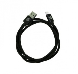 Blackpcs Cable de Carga Lightning Macho - USB A Macho, 1 Metro, Negro, para iPod/iPhone/iPad 