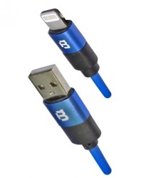 Blackpcs Cable de Carga Colors Lightning Macho - USB-A Macho, 1 Metro, Azul, para iPod/iPhone/iPad/Android 
