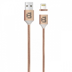Blackpcs Cable de Carga Lightning Macho Magnético - USB A Macho, 1 Metro, Cobre, para iPod/iPhone/iPad 