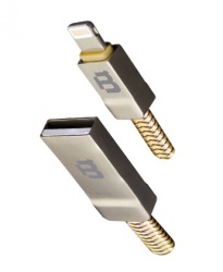Blackpcs Cable de Carga USB A Macho - Lightning Macho, 1 Metro, Amarillo, para iPhone/iPad 