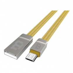 Blackpcs Cable USB Macho - Micro-USB Macho, 1 Metro, Amarillo 