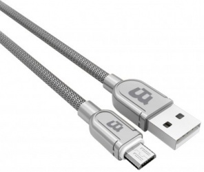 Blackpcs Cable USB A Macho - Micro-USB A Macho, 1 Metro, Plata 