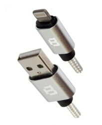 Blackpcs Cable CAWLT-1 USB A Macho - Lightning Macho, 1 Metro, Blanco 
