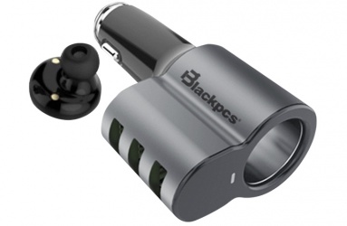 Blackpcs Cargador para Auto EPI053BT-BL, 5V, 3x USB 2.0, Negro 