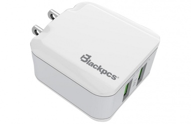 Blackpcs Cargador de Pared ESH072-W, 5V, 2x USB 2.0, Blanco 
