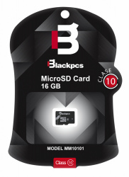 Memoria Flash Blackpcs MM10101, 16GB MicroSD Clase 10, No Incluye Adaptador 
