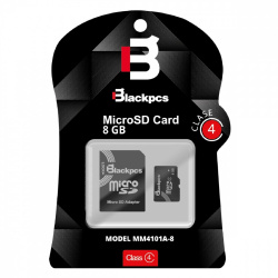 Memoria Flash Blackpcs MM4101A-8, 8GB MicroSD Clase 4, con Adaptador 