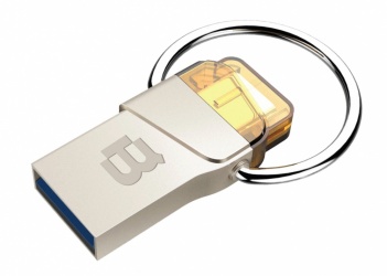 Memoria USB Blackpcs OTG MO203, 16GB, USB 2.0 Tipo A, Plata 