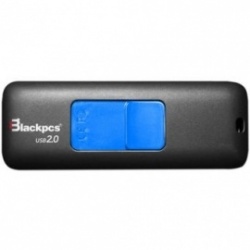 Memoria USB Blackpcs MU2101, 16GB, USB 2.0, Negro/Azul 