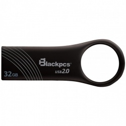 Memoria USB Blackpcs MU2102, 32GB, USB 2.0, Lectura 12MB/s, Escritura 4MB/s, Negro 
