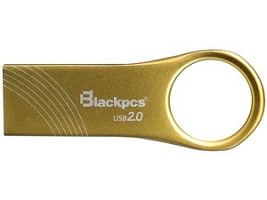 Memoria USB Blackpcs MU2102, 32GB, USB 2.0, Lectura 12MB/s, Escritura 4MB/s, Oro 