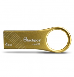 Memoria USB Blackpcs MU2102, 4GB, USB 2.0, Lectura 12MB/s, Escritura 4MB/s, Oro 