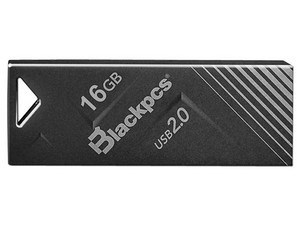 Memoria USB Blackpcs MU2104, 16GB, USB 2.0, Negro 