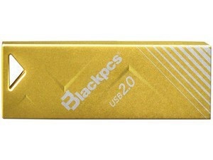 Memoria USB Blackpcs MU2104, 16GB, USB 2.0, Oro 