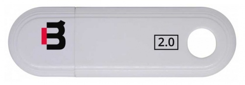 Memoria USB Blackpcs MU2109, 16GB, USB 2.0, Blanco 