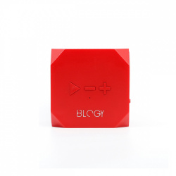 Blogy Bocina Square, Bluetooth, Alámbrico/Inalámbrico, Rojo 