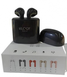 Blogy Audífonos Intrauriculares con Micrófono I7S, Inalámbrico, Bluetooth, Negro 