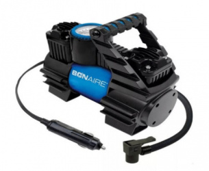 Bon-Aire Compresor de Aire Portatil TC12CM, 150 PSI, 12V, Negro/Azul, para Llantas 