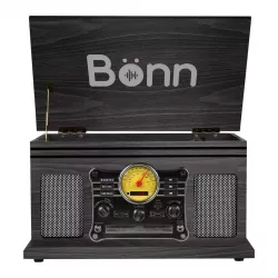 Bonn BNNAU-TORCLA002 Tornamesa, Bluetooth, Negro 