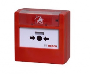 Bosch Estación Manual de Incendio FLM‑420‑NAC, Alámbrico, Rojo/Blanco 